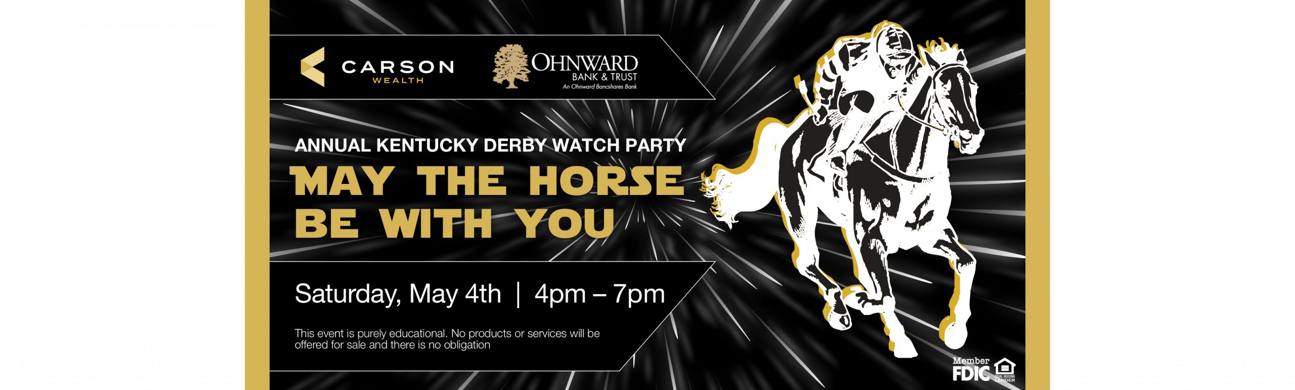 Carson Wealth May 4th Kentucky Derby Watch Party